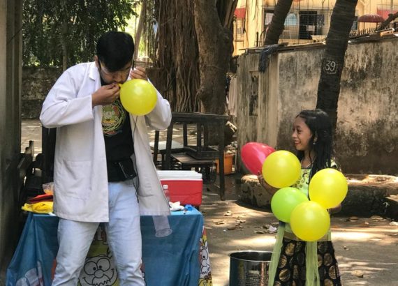 Science Experiment by Nutty Scientist at Angel Land School