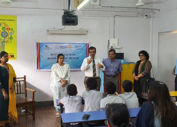 Tie-up with Rotary Club Juhu for teaching in BMC school