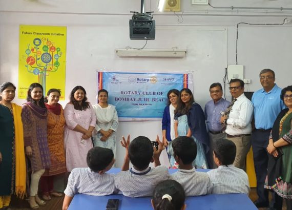 Tie-up with Rotary Club Juhu for teaching in BMC school