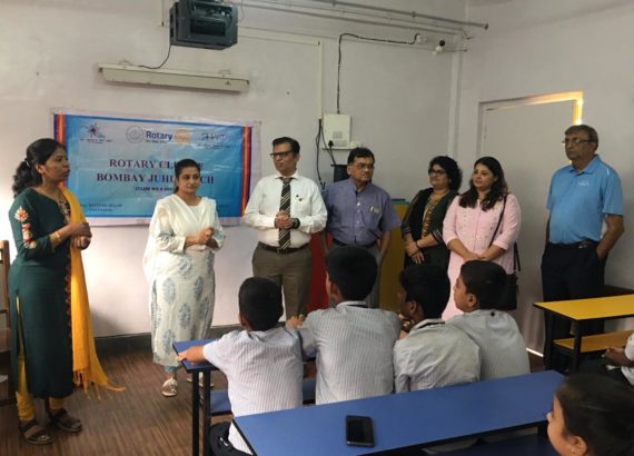 Tie-up with Rotary Club Juhu for teaching in BMC school